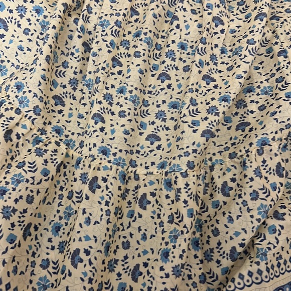 NWT Christy Dawn Basil Dress in Larkspur Ditsy Field Silk-Cotton